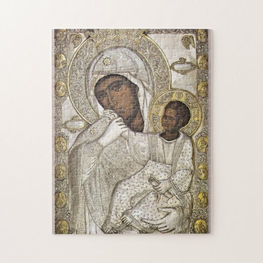 Panagia Paramythia Orthodoxe Christliches Symbol Puzzle (Vertikal)