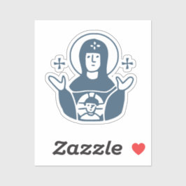 Panagia Platytera Aufkleber