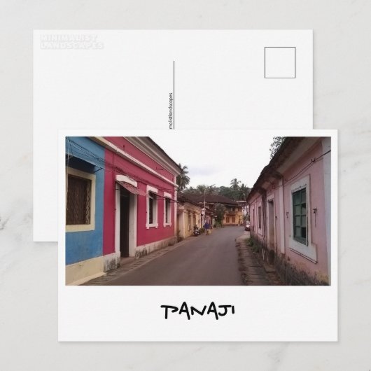 Panaji, Goa (Indien) Postkarte (Vorne/Hinten)