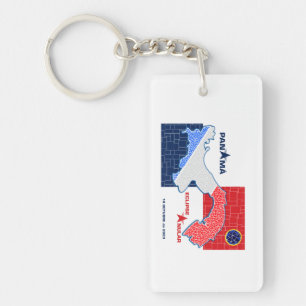 Panama Annular Eclipse Acrylic Schlüsselanhänger