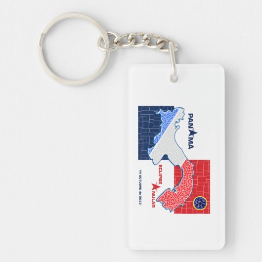 Panama Annular Eclipse Acrylic Schlüsselanhänger (Vorderseite)