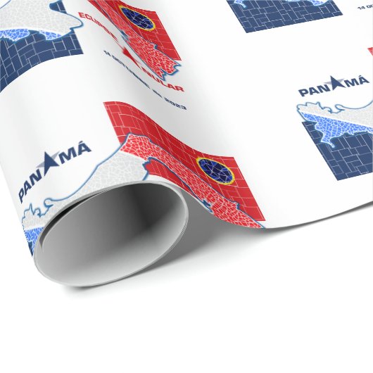 Panama Annular Eclipse Packpapier (Rolleneckpunkt)
