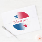 Panama-Aufkleber mit benutzerdefinierbarem Text Runder Aufkleber (Umschlag)