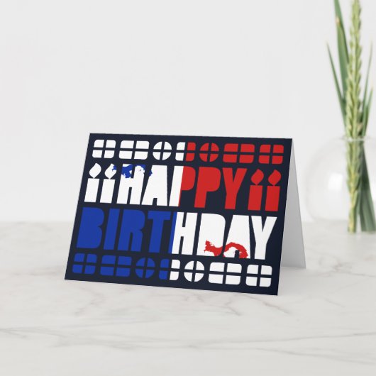 Panama Banner Birthday Card Karte (Vorderseite)