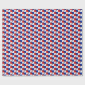 Panama Banner Honeycomb Wrapping Paper Geschenkpapier (Flach)