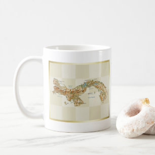 Panama-Banner + Karte-Mug Kaffeetasse