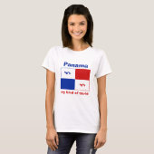 Panama-Banner + Karte + Text-T - Shirt (Vorne ganz)