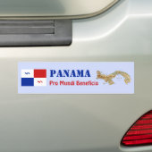 Panama Banner + Map Autoaufkleber (Auf Auto)