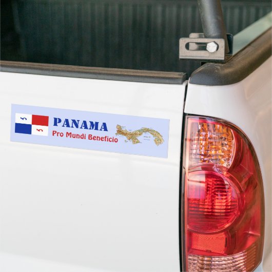 Panama Banner + Map Autoaufkleber (Auf Lkw)
