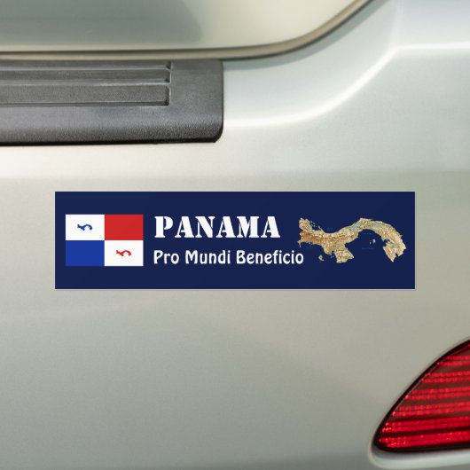 Panama Banner + Map Autoaufkleber (Auf Auto)