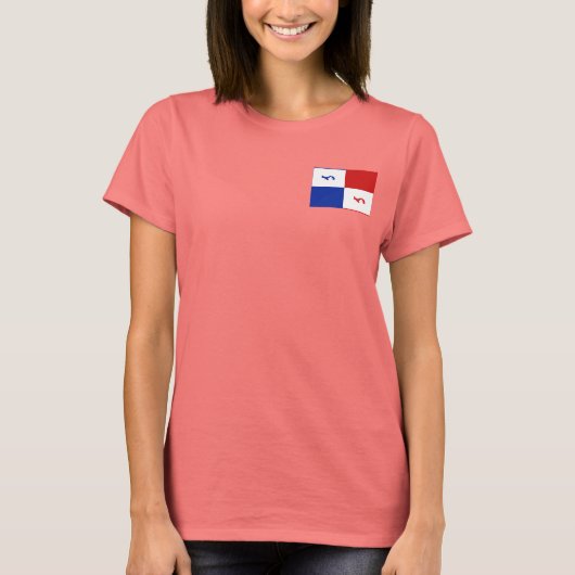 Panama Banner + Map T - Shirt (Vorderseite)