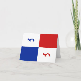 Panama-Banner-Notizkarte Karte