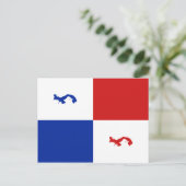 Panama Banner Postkarte (Stehend Vorderseite)
