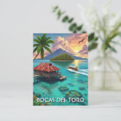 Panama Bocas del Toro Reise  Postkarte (Stehend Vorderseite)
