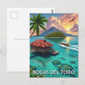 Panama Bocas del Toro Reise  Postkarte (Vorne/Hinten)