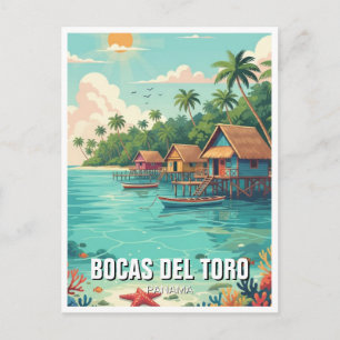 Panama Bocas del Toro Reise  Postkarte