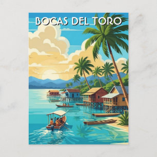 Panama Bocas del Toro Reise Postkarte