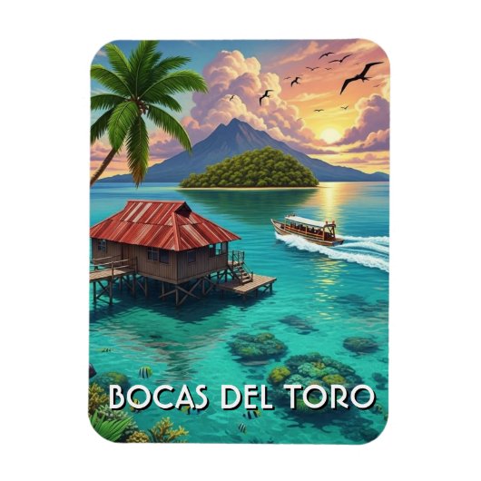 Panama Bocas del Toro Reisen Magnet (Vertikal)