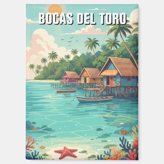 Panama Bocas del Toro Travel Magnet (Vorderseite)