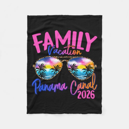 Panama C Vacation 2026 Souvenir Matching Family Gr Fleecedecke (Vorderseite)