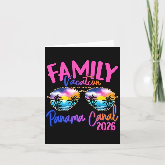 Panama C Vacation 2026 Souvenir Matching Family Gr Karte (Vorderseite)