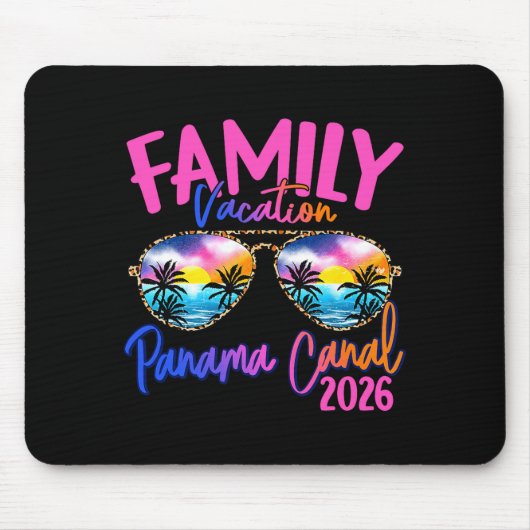 Panama C Vacation 2026 Souvenir Matching Family Gr Mousepad (Vorne)
