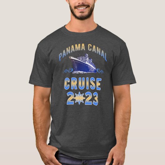 Panama Canal Cruise 2023 Mittelamerika Segeln T-Shirt (Vorderseite)