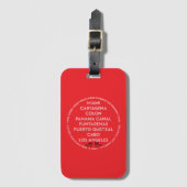 Panama Canal Luggage tag Gepäckanhänger (Vorderseite Vertikal)