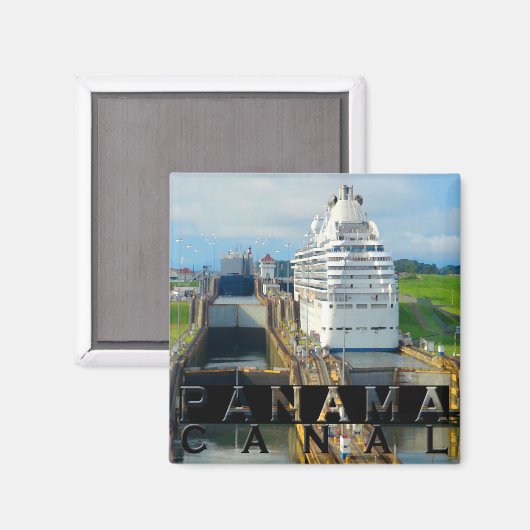 Panama Canal Magnet (Vorderseite/Rückseite)