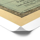 Panama Canal Map - 1904 Poster (Ecke)