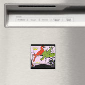 Panama Canal Parrots Magnet (In Situ (Geschirrspüler))