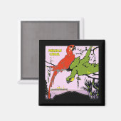 Panama Canal Parrots Magnet (Vorderseite/Rückseite)