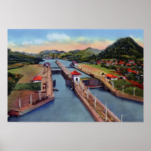 Panama Canal Pedro Miguel Locks Poster (Vorne)