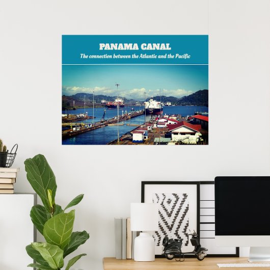Panama Canal Poster (Heimbüro)