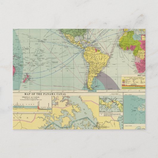 Panama Canal Postkarte (Vorderseite)