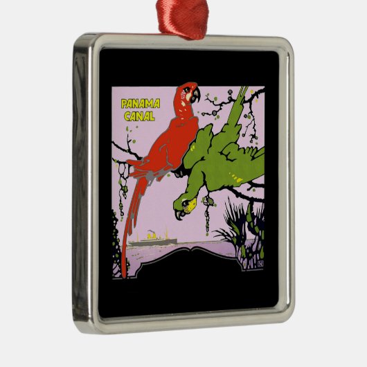 Panama Canal Silbernes Ornament (Rechts)