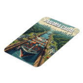 Panama Canal Travel Magnet (Linke Seite)
