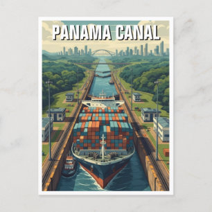 Panama Canal Travel Postkarte