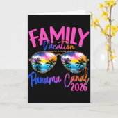Panama Canal Vacation 2026 Souvenir Matching Famil Karte (Gelbe Blume)