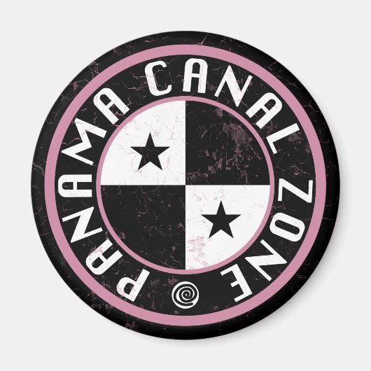 Panama Canal Zone Circle Design Magnet (Vorne)