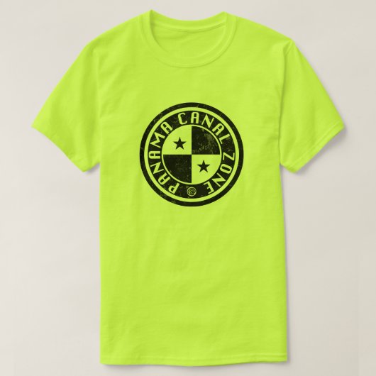 Panama Canal Zone Circle Design T-Shirt (Design vorne)