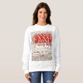 Panama Canal Zone Locations w/Mola Design Sweatshirt (Vorne ganz)