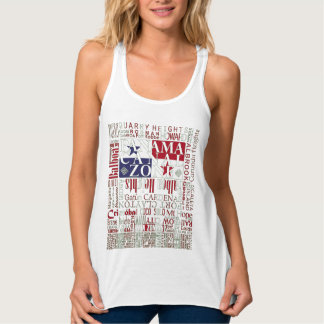 Panama Canal Zone Position mit Farben Tank Top