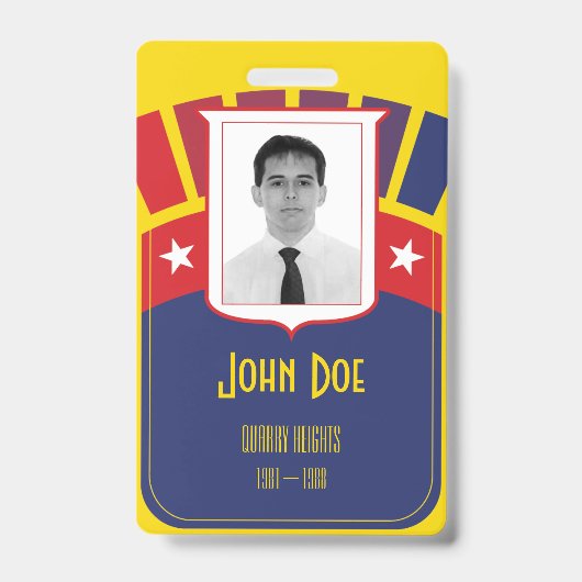 Panama Canal Zonian Abzeichen & Lanyard Ausweis (Vorderseite)