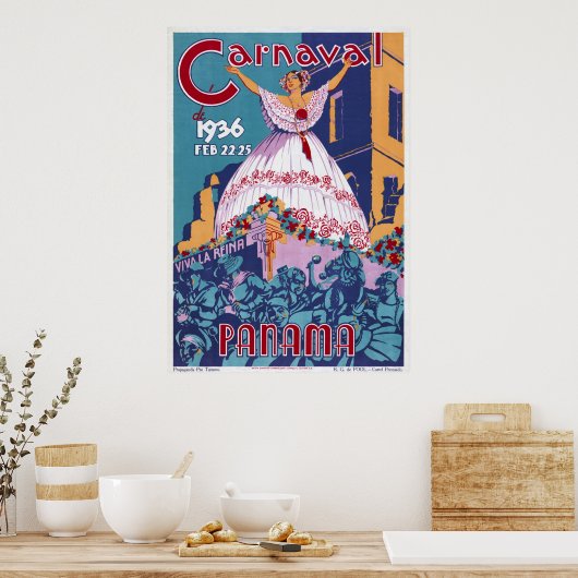 Panama Carnaval Poster (Küche)