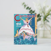 Panama Carnival Vintage Reiseplaner Neu Postkarte (Stehend Vorderseite)