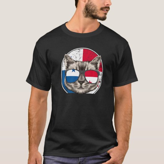 Panama Cat Panama Panamian T-Shirt (Vorderseite)