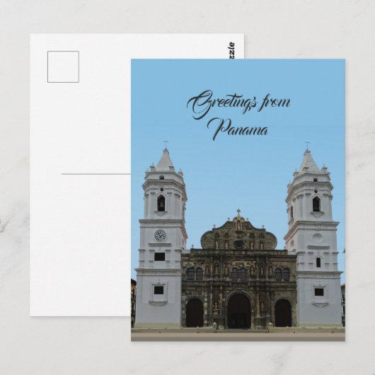 Panama Cathedral Postkarte (Vorne/Hinten)