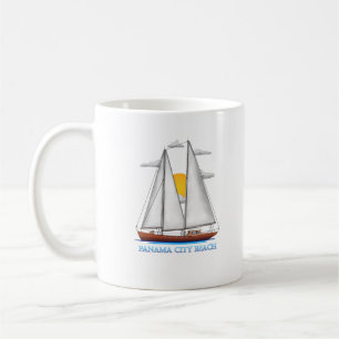 Panama City Beach Coastal Nautical Sailing Kaffeetasse