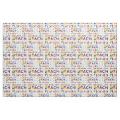 Panama City Beach, Florida. Farbiges Textmuster Stoff (Fat Quarter (45,7 x 55,9 cm))
